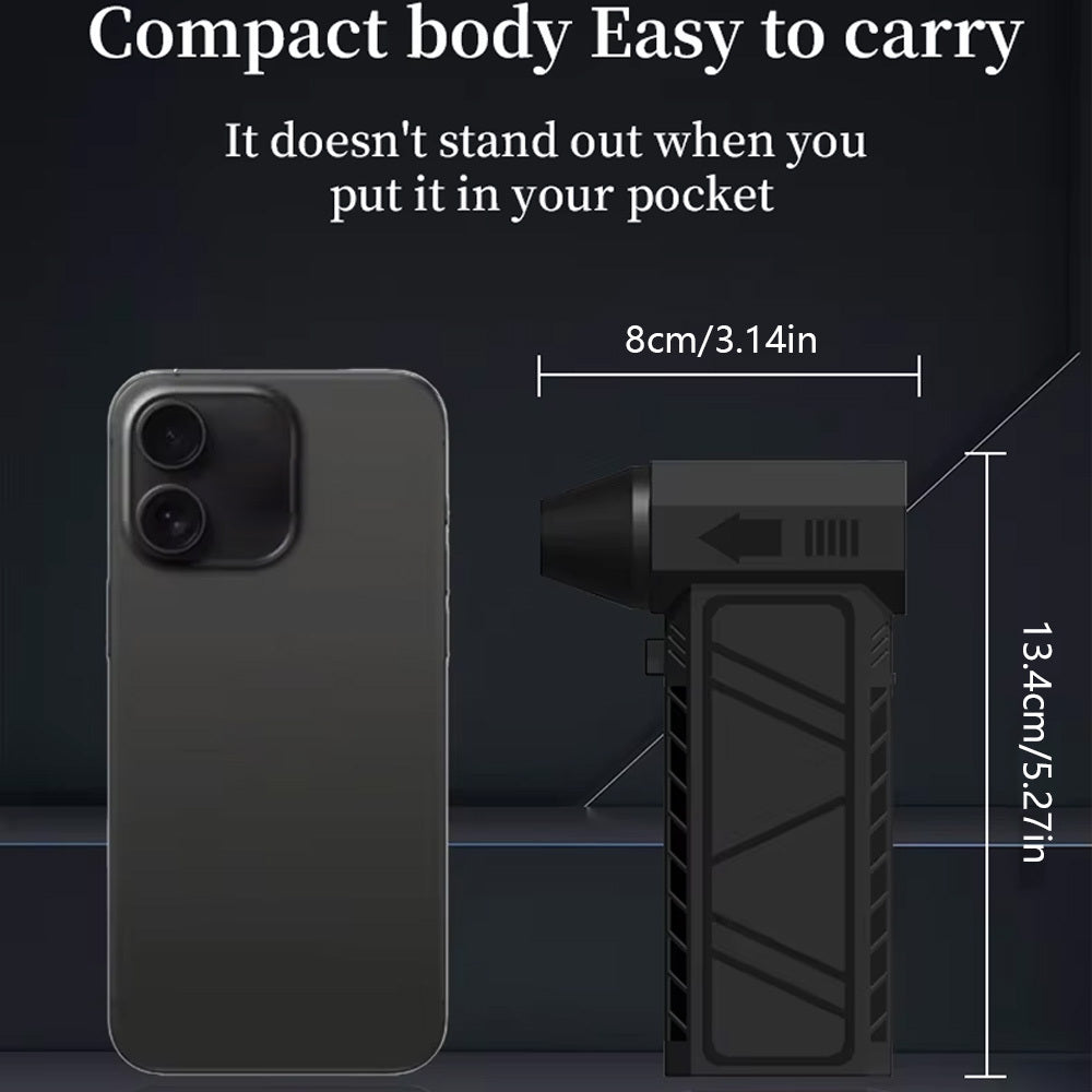 Portable Handheld Fan with Rechargeable Lithium Battery USB Charging for Outdoor Use