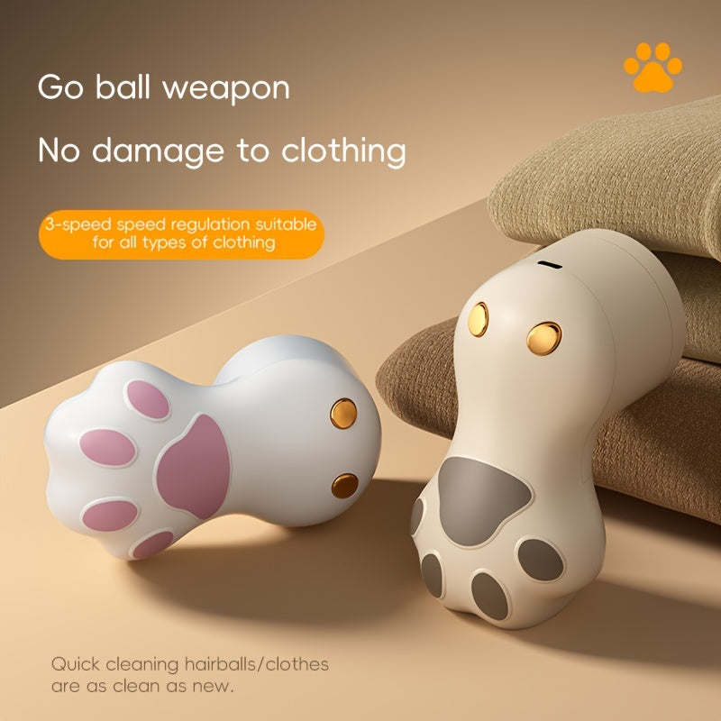 Rechargeable Clothing Trimmer for Clothes Hair and Delicate Skin with 3-Speed Regulation