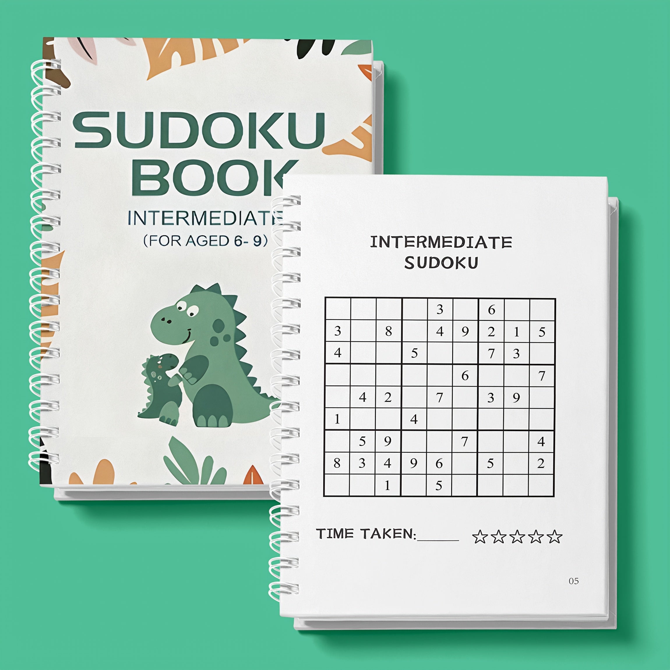 Intermediate Sudoku Puzzle Book for Kids Ages 6-9 English Edition Brain Teasers Educational