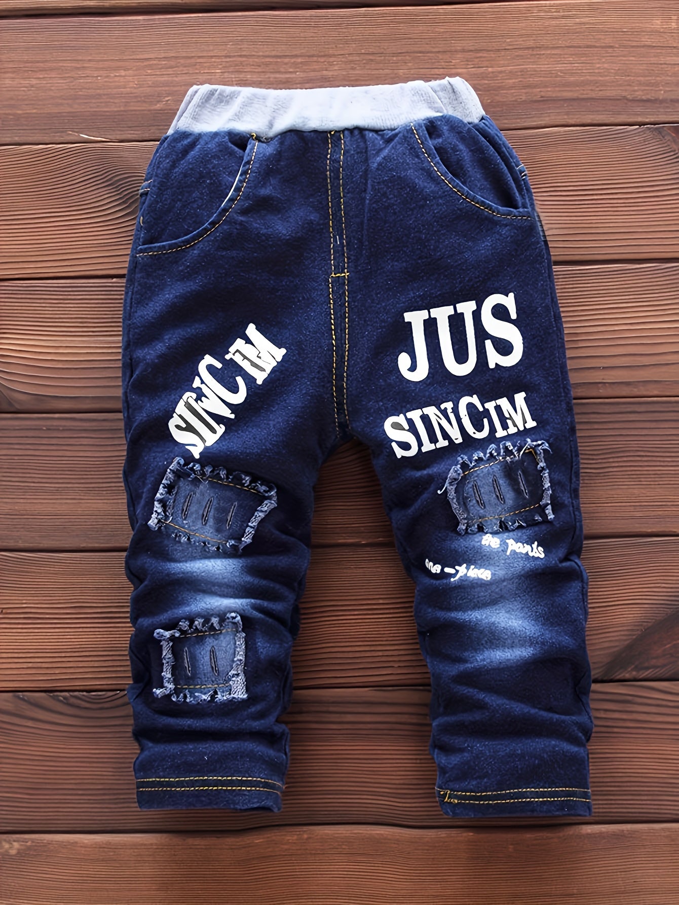 Kids' White Cotton Casual Set with Star and Letter Print for Boys 0-3 Years