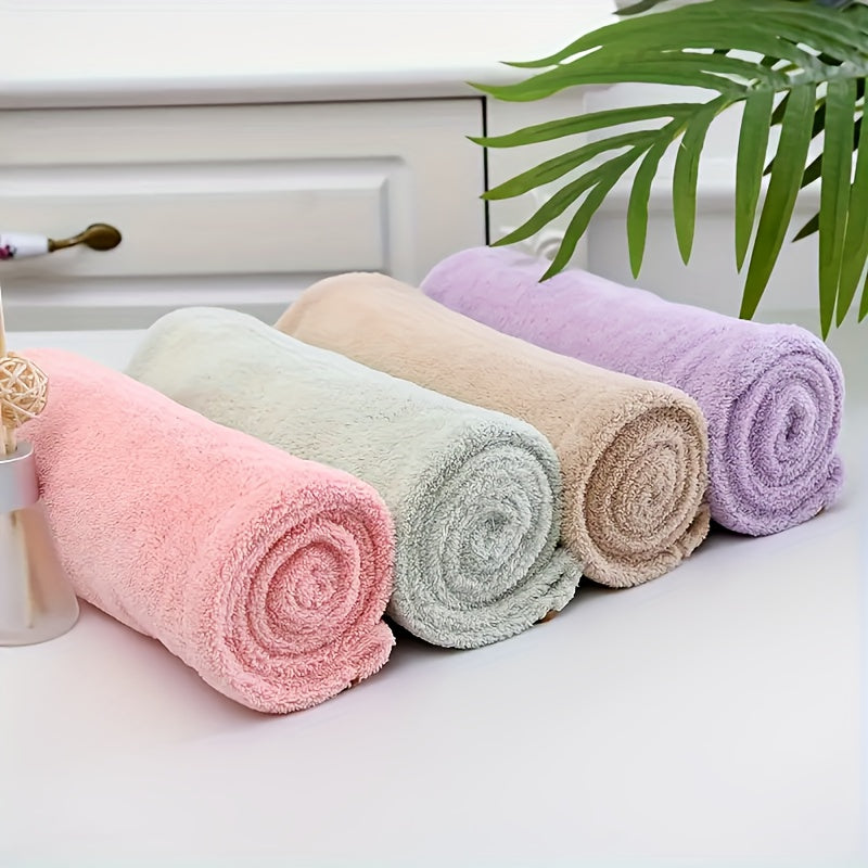 Women's Thickened Cotton Hair Drying Cap, Quick-Dry Water Absorbent Towel