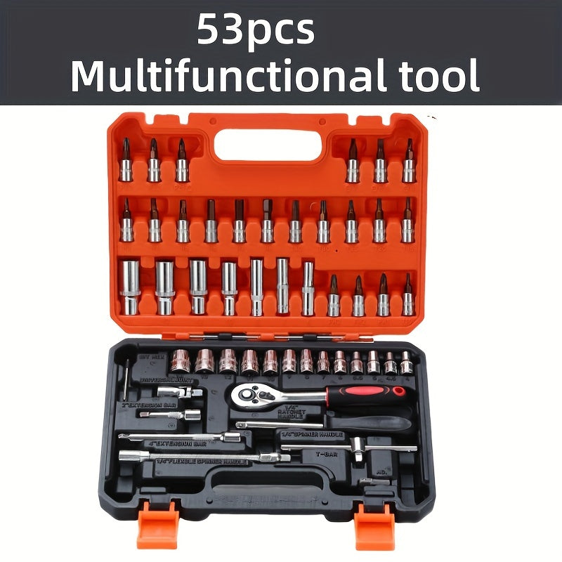 High Carbon Steel Auto Repair Tool Kit 6pcs Portable Ratchet Wrench Set
