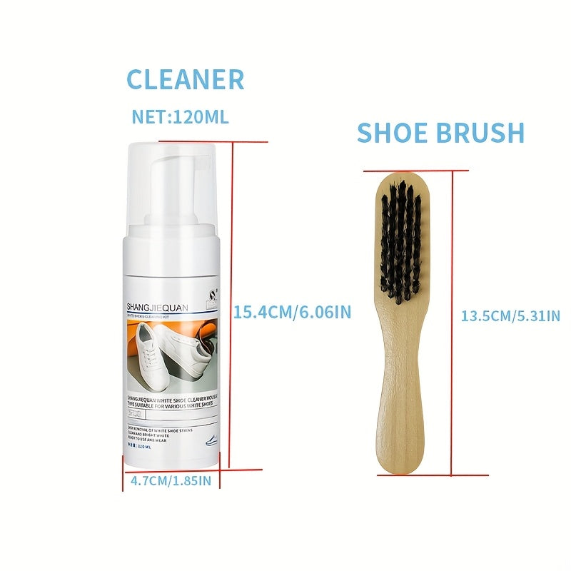Unisex Mesh Sneakers White Shoe Cleaner Foam Brush Stain Remover