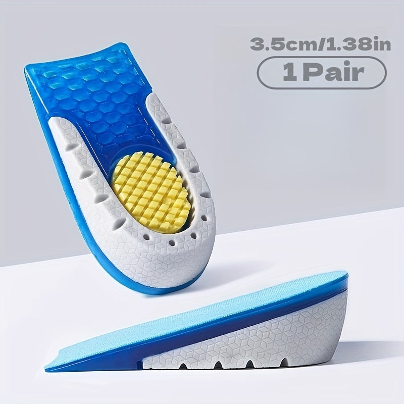 Unisex TPE Height-Increasing Insoles Silicone Half-Pads Comfortable Lightweight
