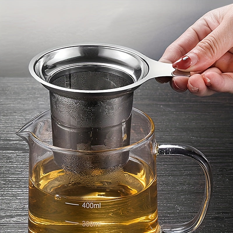 304 zanglamaydigan po'latdan yasalgan choy uchun choy damlamasi uchun tarmoq filtri, bardoshli va oson ishlatiladigan