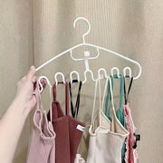 Set of 5 Plastic Hangers with Wave Design for Scarves and Accessories, Space Saving Organizer