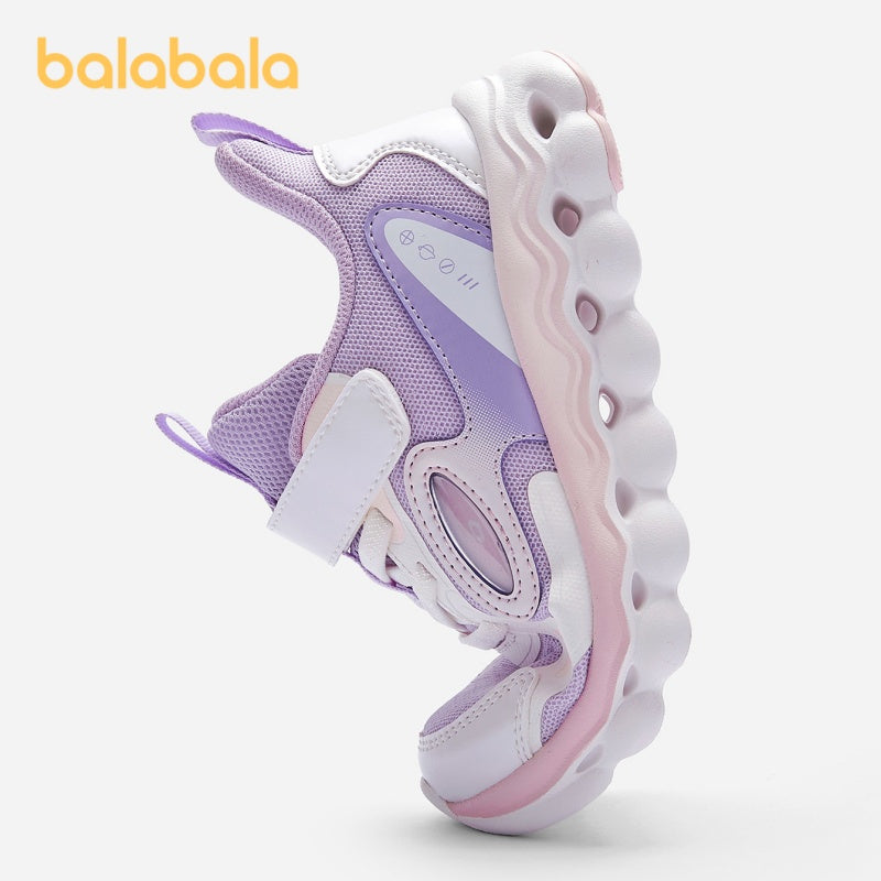 Girls' Casual Sports Sneakers with Geometric Pattern Low Top Fabric Rubber Sole