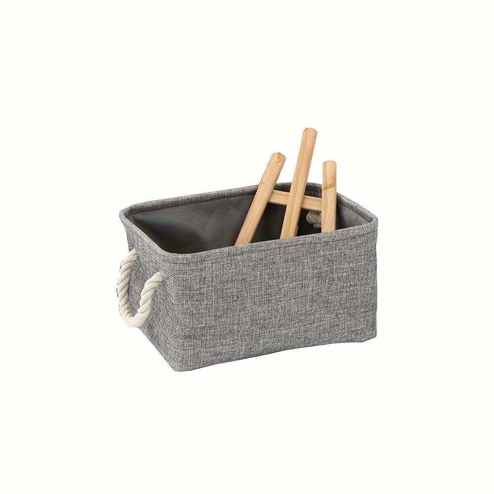 Zamonaviy va oddiy ish stoli saqlash savati, matolar, kitoblar yoki o'yinchoqlarni tartibga solish uchun mukammal