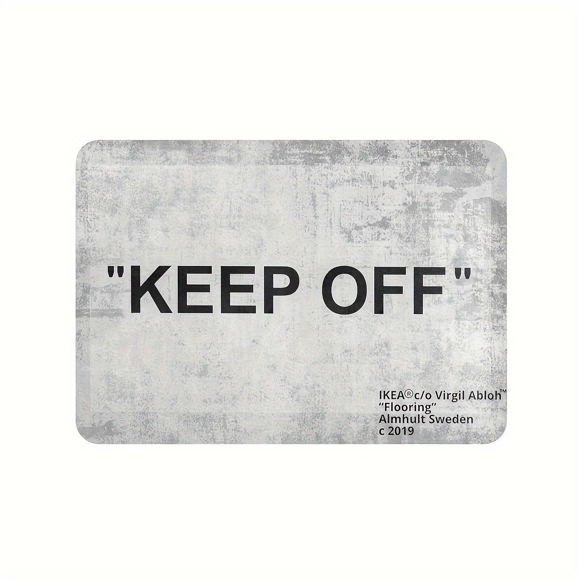 3D Letter Area Rug Plush Polyester Non-Slip Machine Washable for Living Room Kitchen Bathroom