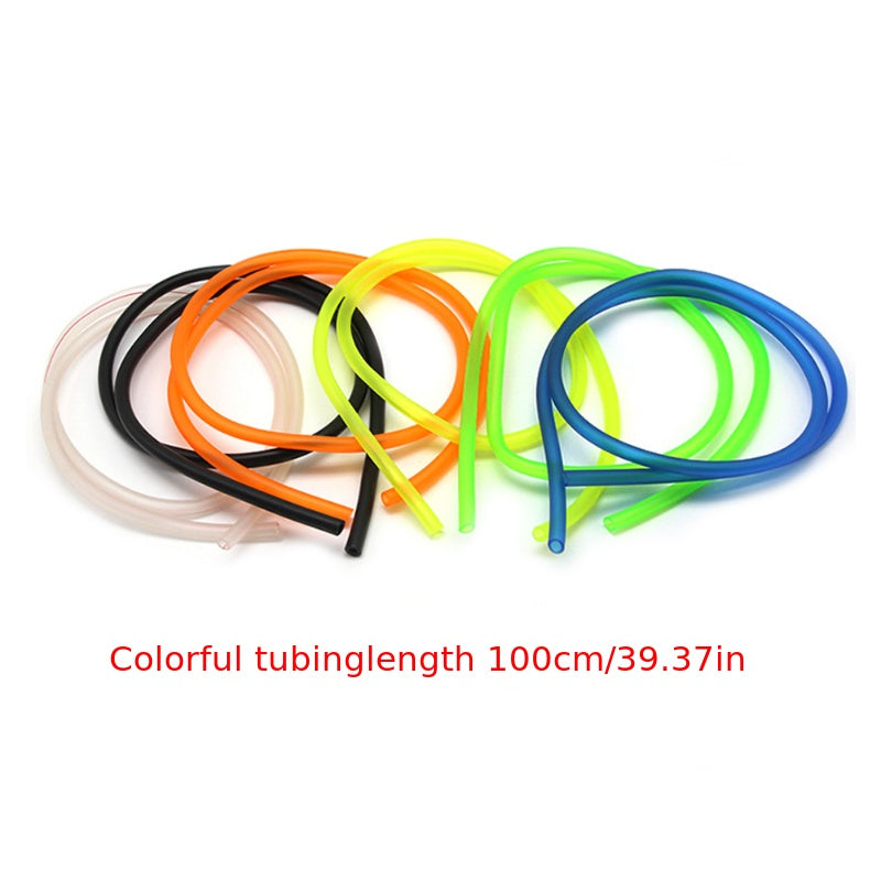 Motorcycle Gas Fuel Filter Petrol Pipe Hose Line 6mm with 4 Clips