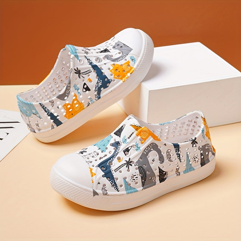 Zapatillas de dibujos animados para niños para niños y niñas, sandalias ligeras antideslizantes para verano, slip-on