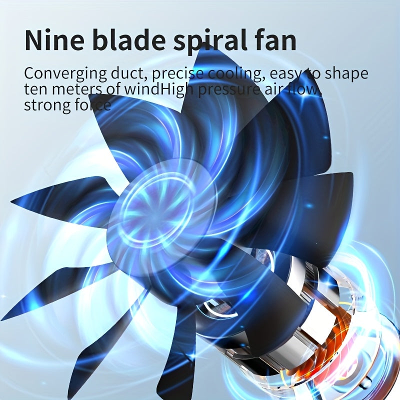 Mini Portable Cooling Fan with Spray Humidification USB Rechargeable Quiet Indoor Outdoor