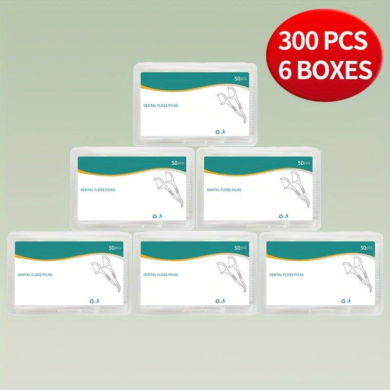 Dental Floss Pack of 50 for Teens and Adults, Tooth Gap Cleaning