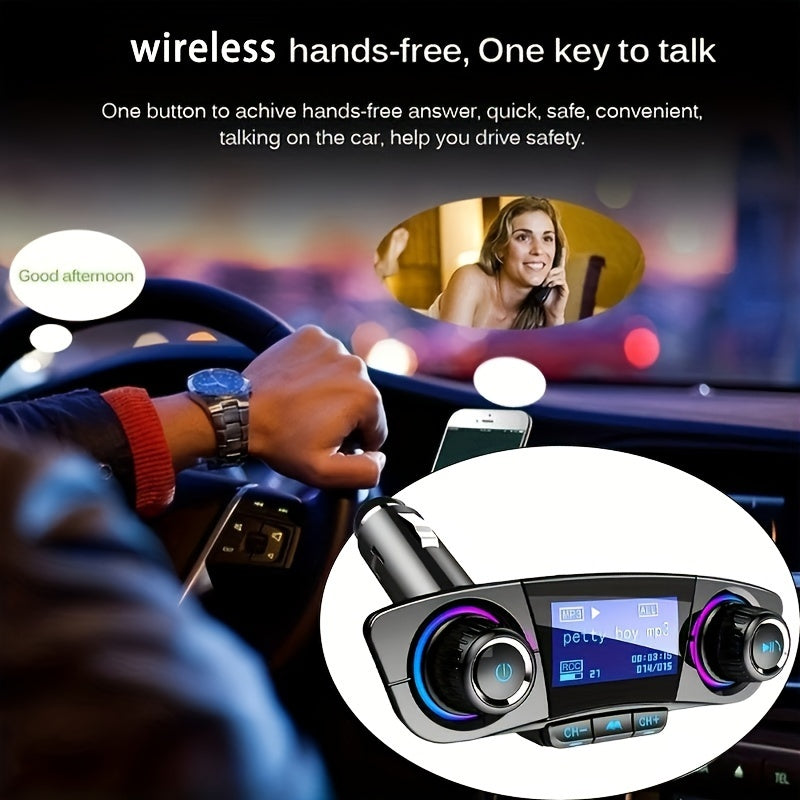 Car FM Transmitter MP3 Player Adapter Charger Handsfree for Car Use