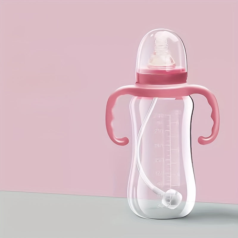 Botella de agua resistente al calor y libre de BPA con asa para un agarre fácil