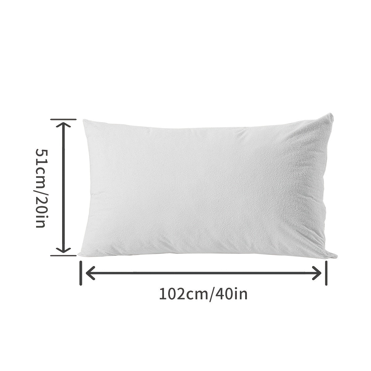 Waterproof Velvet Pillowcase 60-Thread Count Washable Smooth Plain Weave