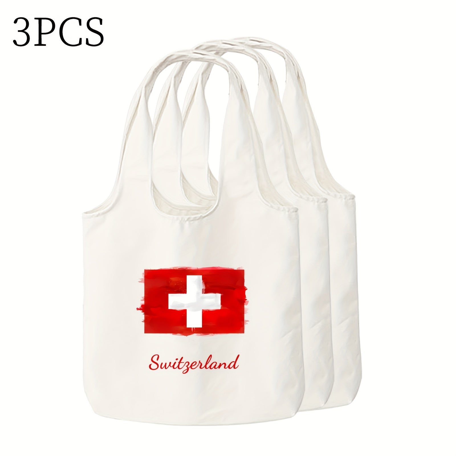Durable Canvas Tote Bag with Double-Sided Print for Daily Use