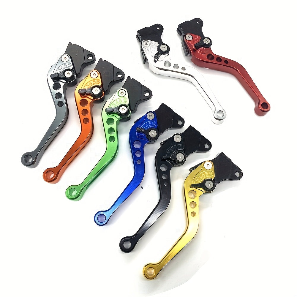 Motorcycle Electric Bike Scooter Aluminum Alloy Handlebar Brake Levers Adjustable Ergonomic