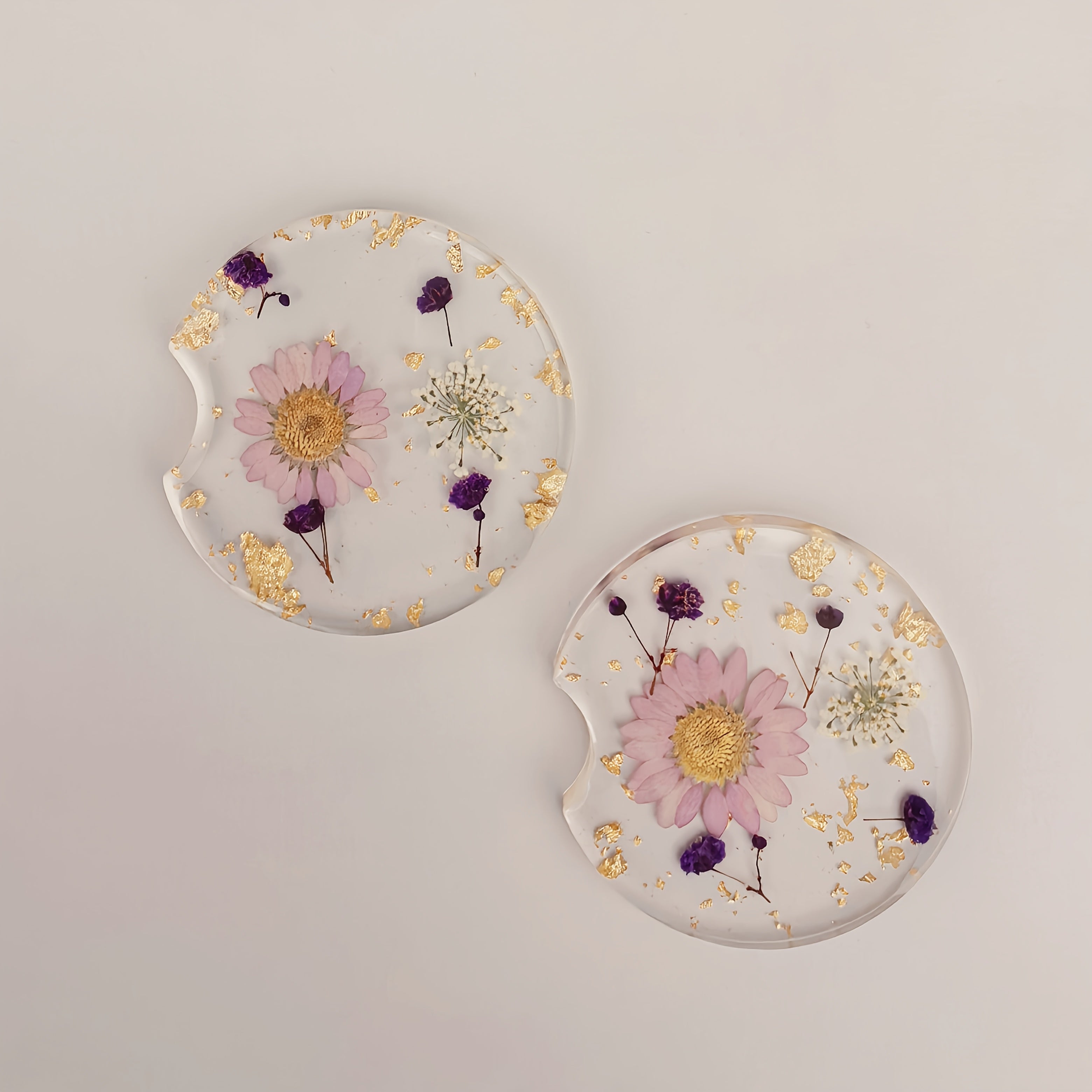 Ayollar uchun avtomobil coasterlari 2 ta paket, zamonaviy va amaliy stakan tutgich dekoratsiyasi