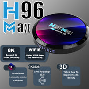 Ultra HD Smart TV Box Android 13 8K Support WiFi 6 Wireless 5.0 Privacy Protection