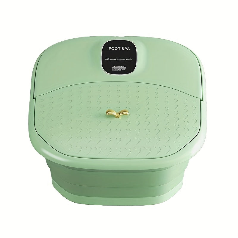 Portable Folding Foot Spa with Massage Heating and Drain 500W Siamese Structure