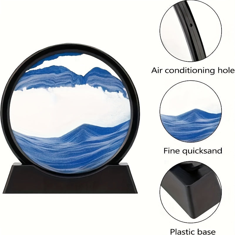 3D Deep Sea Moving Sand Art Display for Home Office Living Room Bedroom