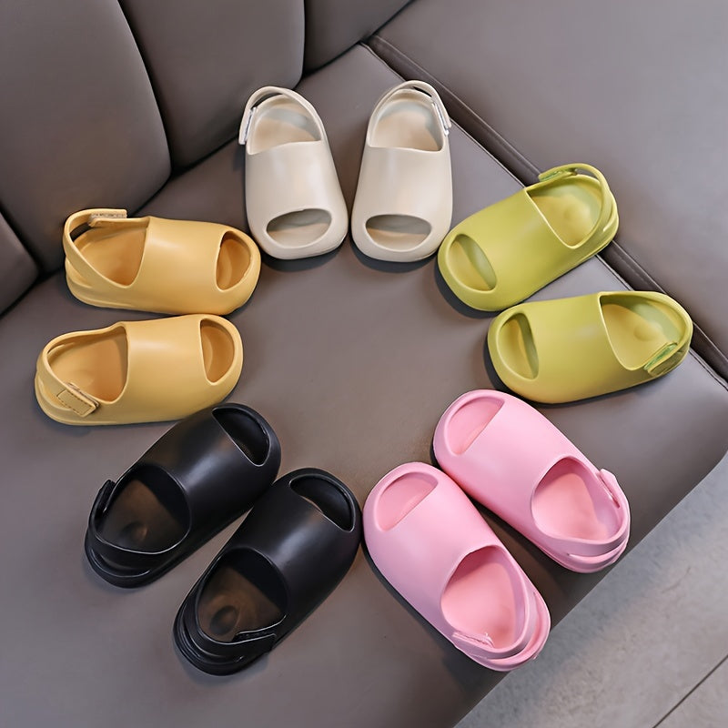 Children's EVA Slip-On Slippers for Boys and Girls Indoor Outdoor Casual Solid Color