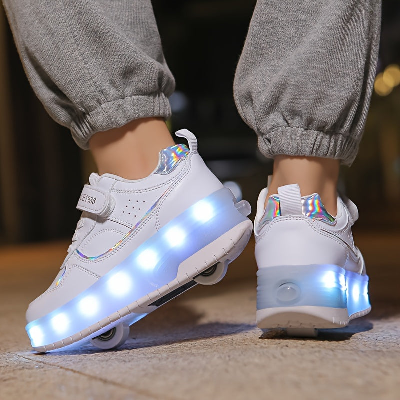 Kids LED Light-Up Shoes for Boys and Girls Breathable Durable All-Season Casual Running Shoes