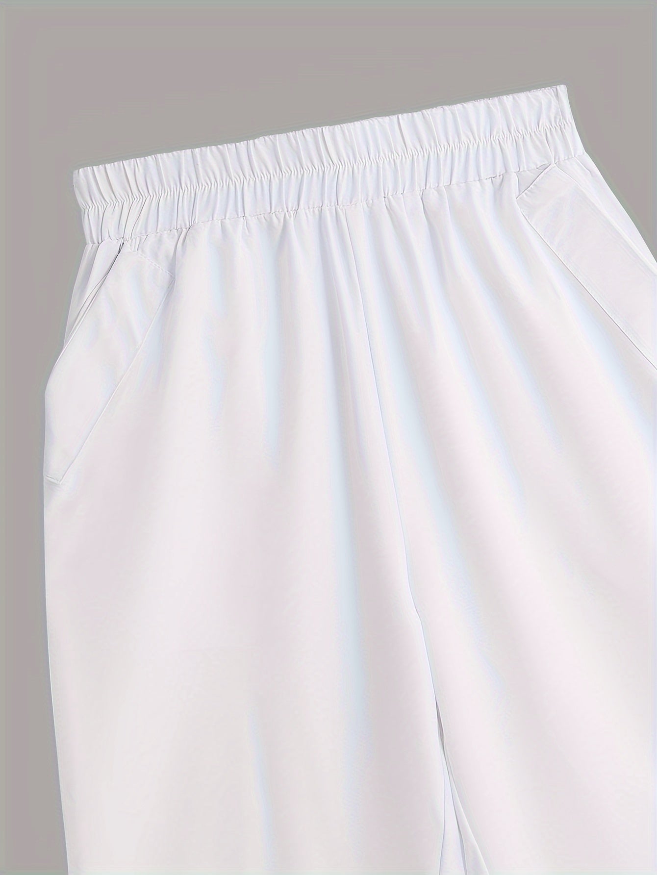 Chic ayollar uchun ikki qismli to'plam: bir rangli ko'ylak va harem shimlar - nafas oladigan polyester, mashinada yuvish mumkin.