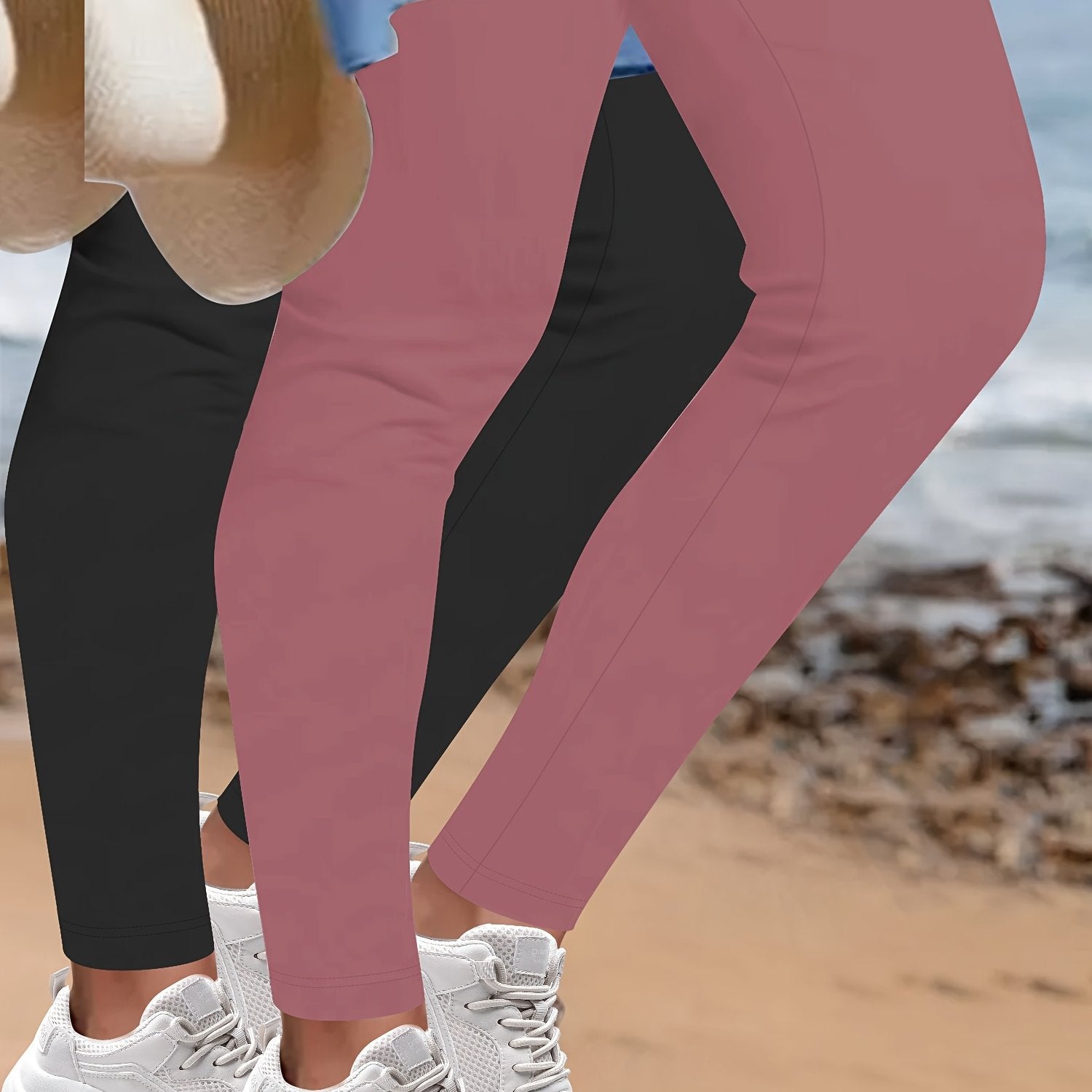 Plus Size Leopard Print Skinny Leggings High Waist Cropped Pants