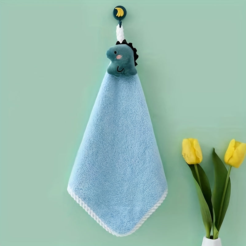 Absorbent Cartoon and Coraline Hand Towels for Kitchen and Bathroom Use