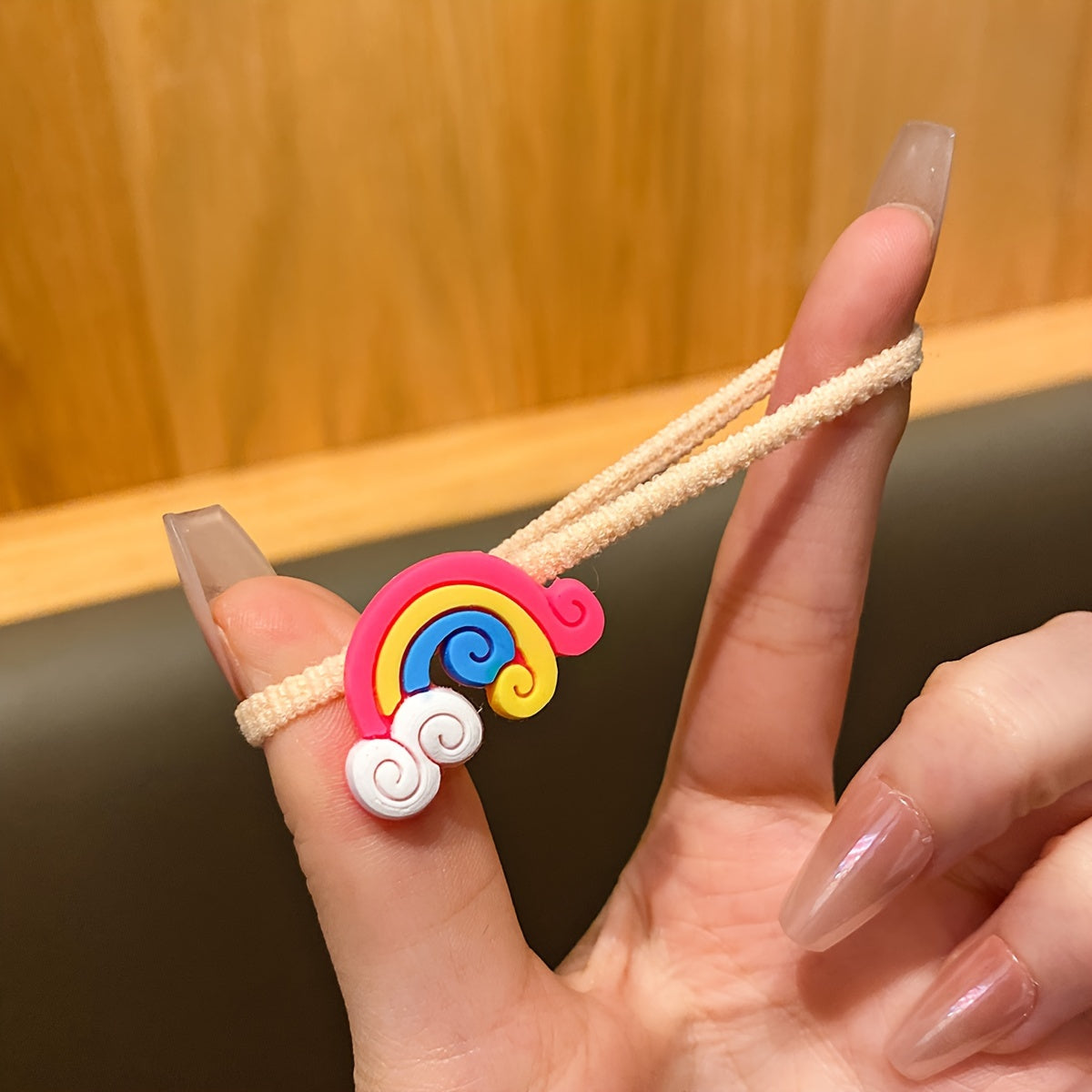 50 Cartoon Style Rubber Bands Hair Accessories for Teen Daily Casual Use