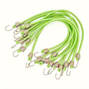 Correas elásticas para equipaje con ganchos de 6/12/24 piezas para acampar, bicicleta, furgoneta, sujeción de cobertores