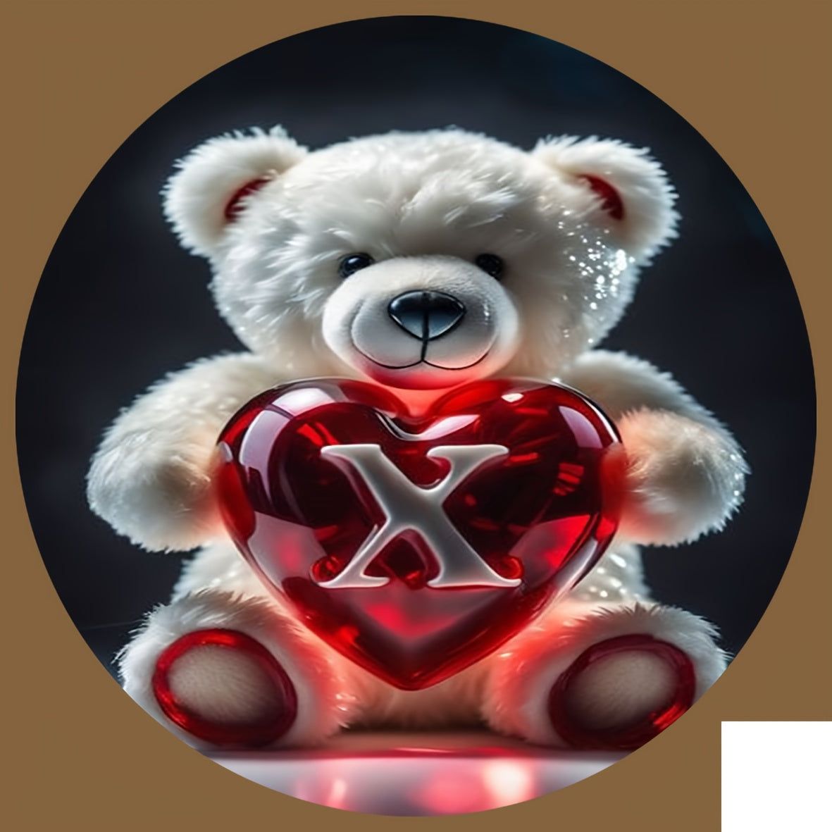 Animal Series Bear Alphabet Wooden Coaster for Drinks and Gifts