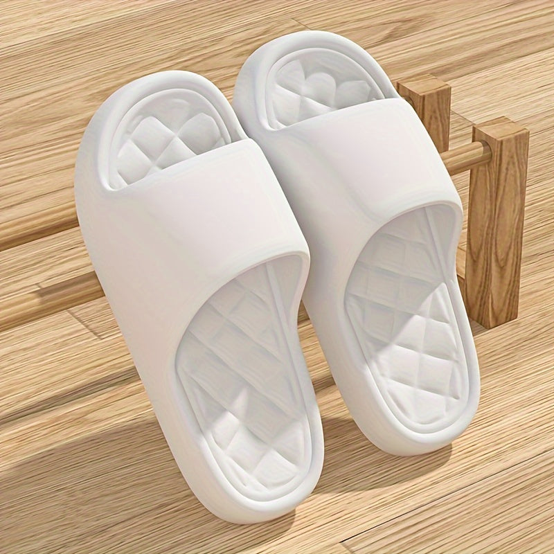 Women's Solid Color Casual Open Toe Slides for Indoor Home Use