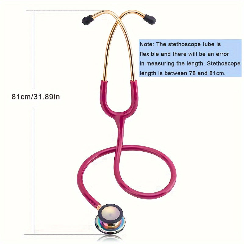 Professional Cardiology Stethoscope for Nurses and Doctors Double-Sided Portable Medical Exam Tool