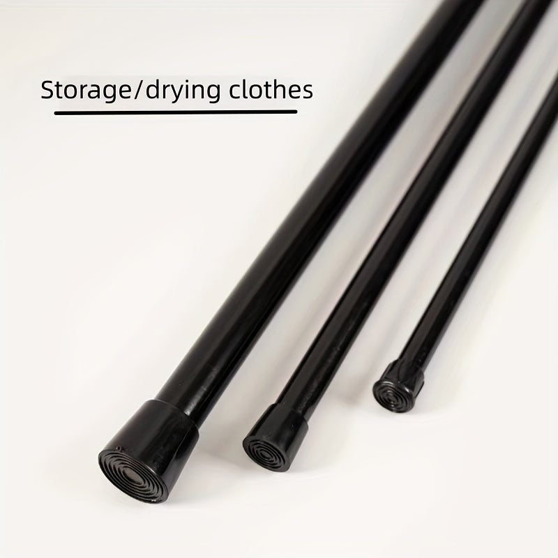 Telescopic Curtain Rods Clothes Drying Support Shower Rods Adjustable Length