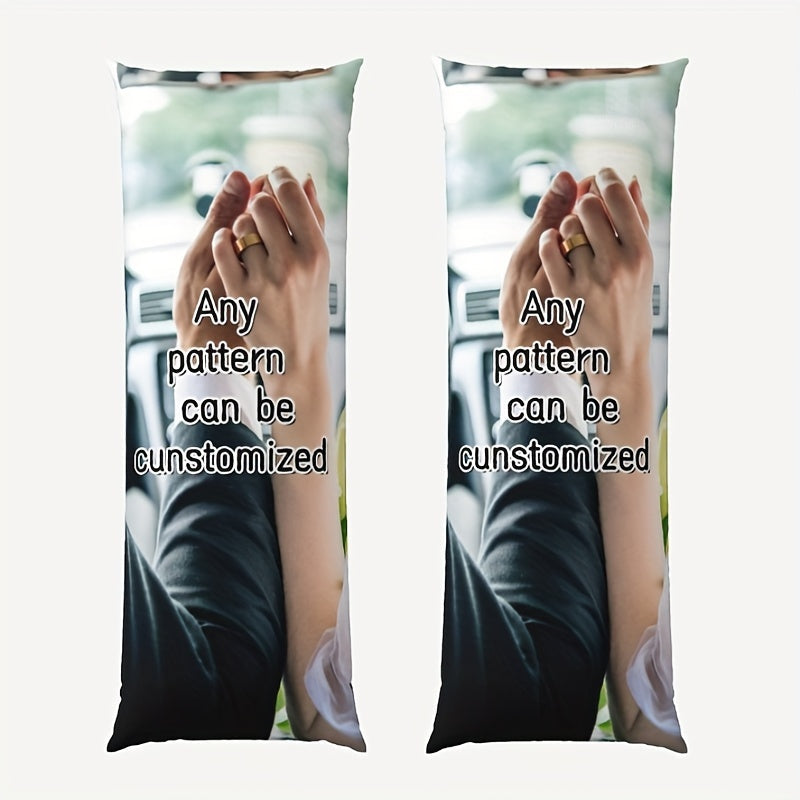 Full Body Plush Pillow Cover 50.8x137.2 cm Personalized Double-Sided Print Breathable Fabric