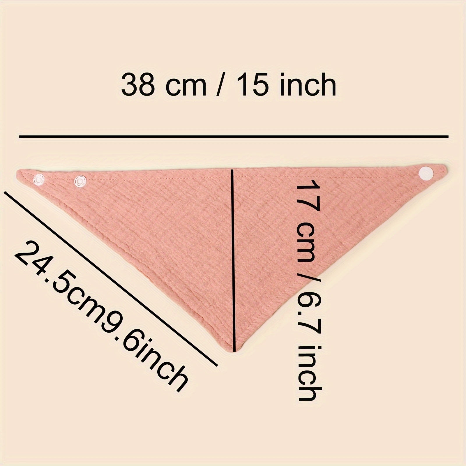 Baby Bibs Pack of 5 Cotton Muslin Triangle Drool Bibs for Teething and Feeding Adjustable for Infants Up to 3 Years