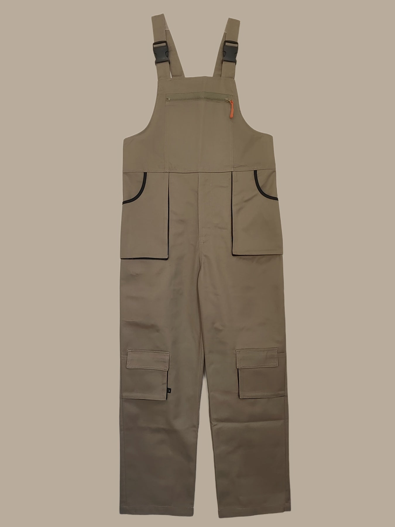 Men's Sleeveless Work Overalls Polyester Casual Multi Pocket All-Season