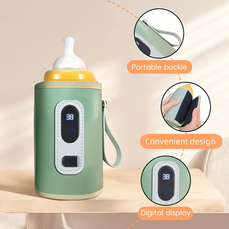USB Smart Water Bottle with Real-Time Temperature Display Travel-Friendly Hydration Tracker