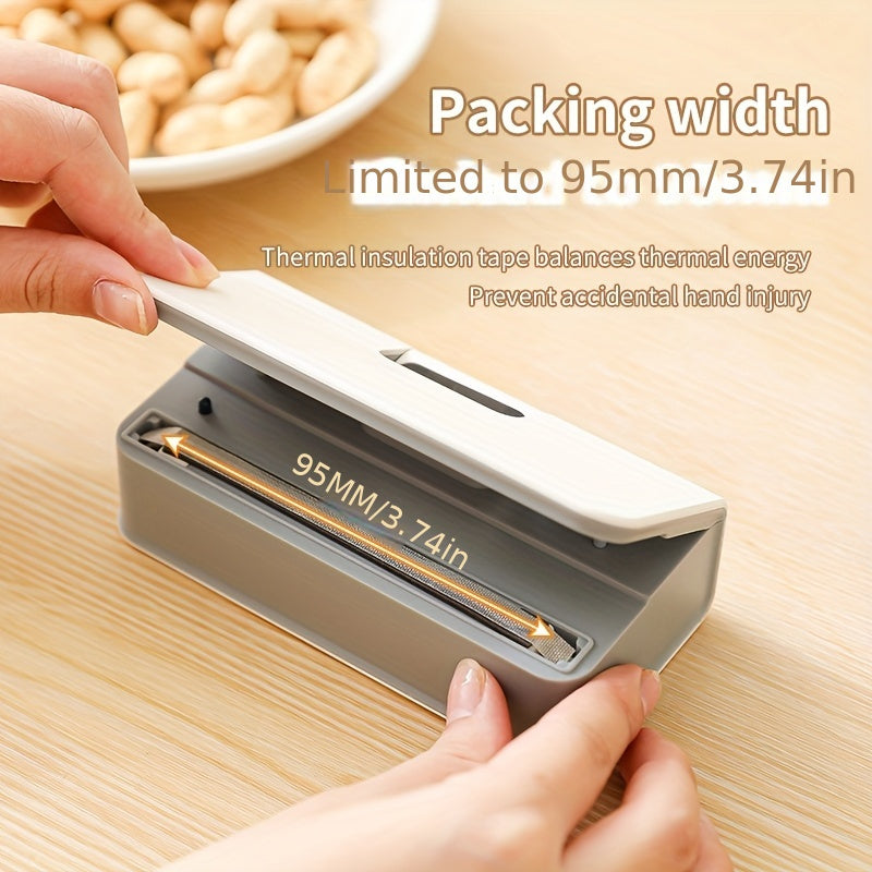 Mini Portable Sealing Machine USB Rechargeable Digital Display 6-Speed Adjustable