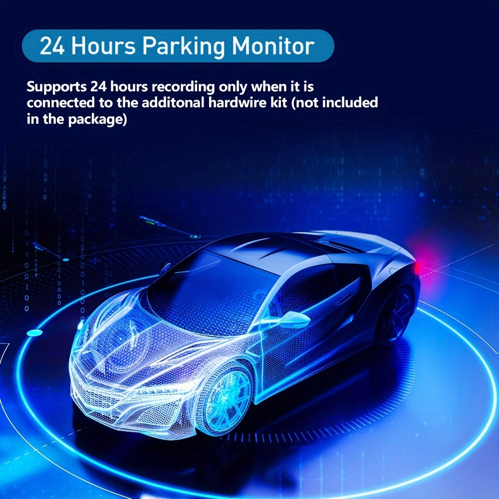 Car Dash Cam Dual Front and Inside 1080P Night Vision Loop Recording