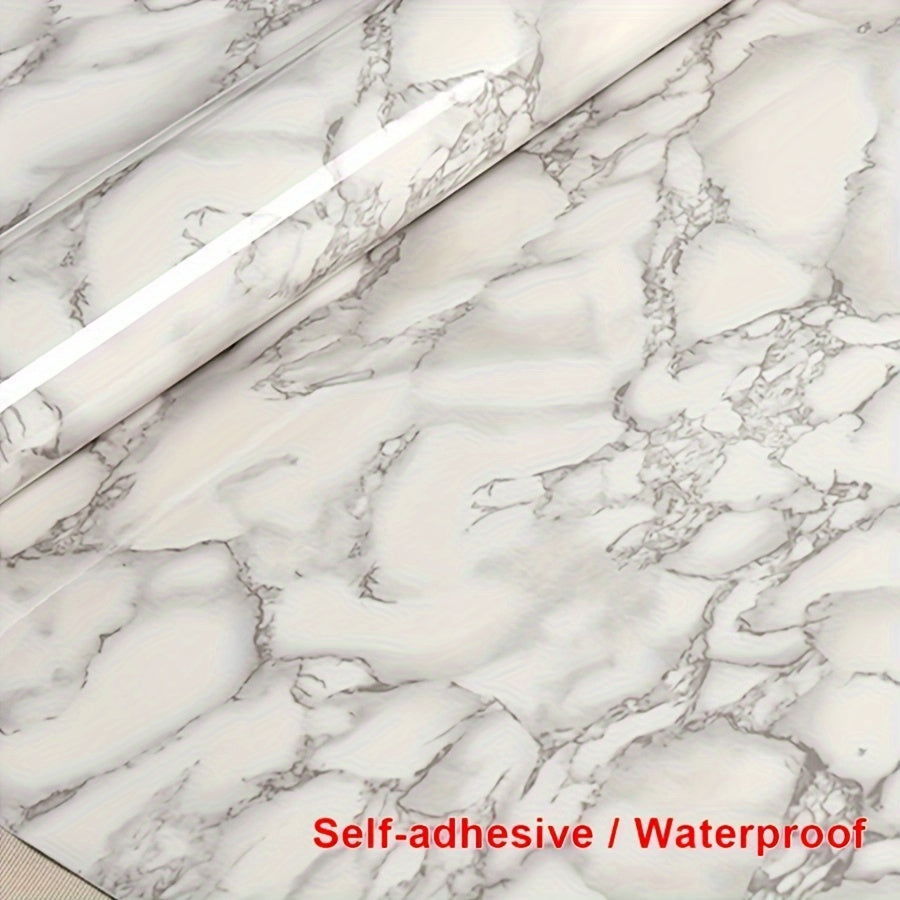 Waterproof Marble Pattern Wall Sticker Self-Adhesive Kitchen Bathroom Decor
