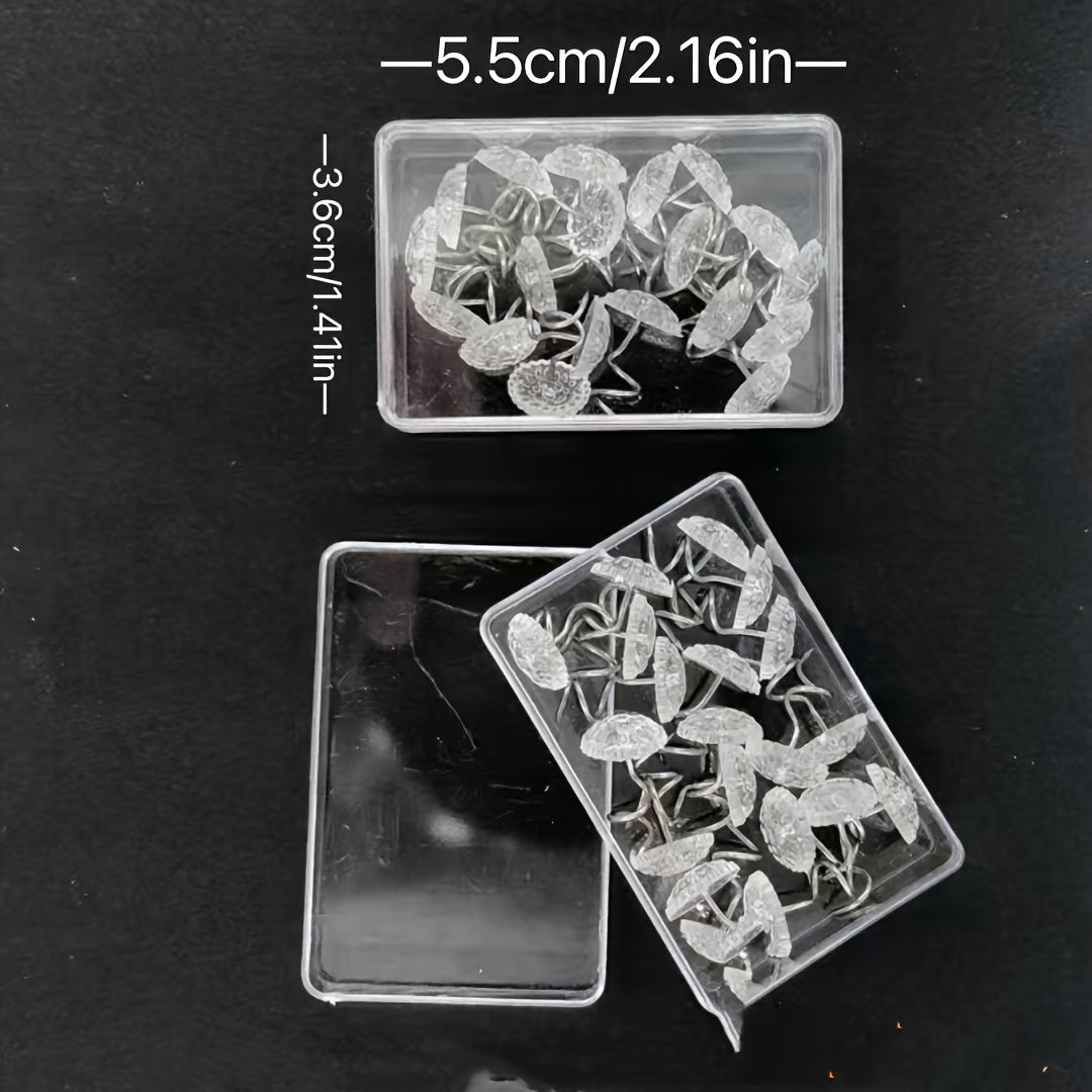 Set of 20 Clear Spiral Bed Skirt Fasteners Non-Slip Clips for Sofa Covers Duvets