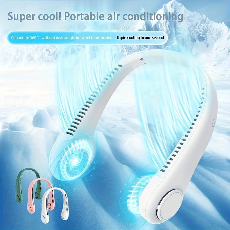 Rechargeable Sports Neck Fan Portable Cooling Device Lightweight for Outdoor Activities