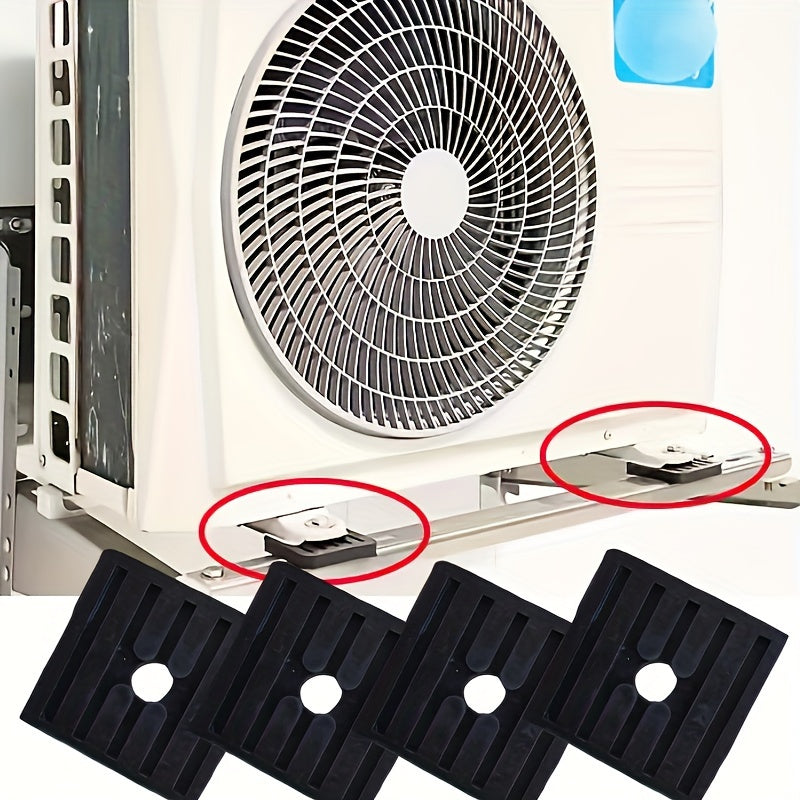 Outdoor AC Unit Vibration Dampening Pads Set of 4/8 with Waterproof Raised Feet