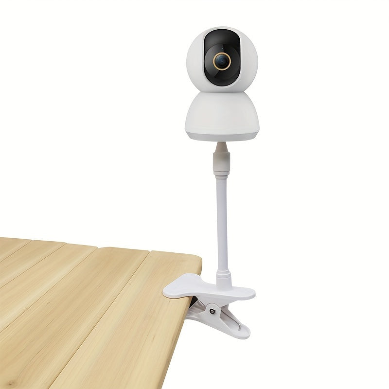 Universal Clamp-On Camera Mount Bracket for Desktop Monitors and Surveillance Stands