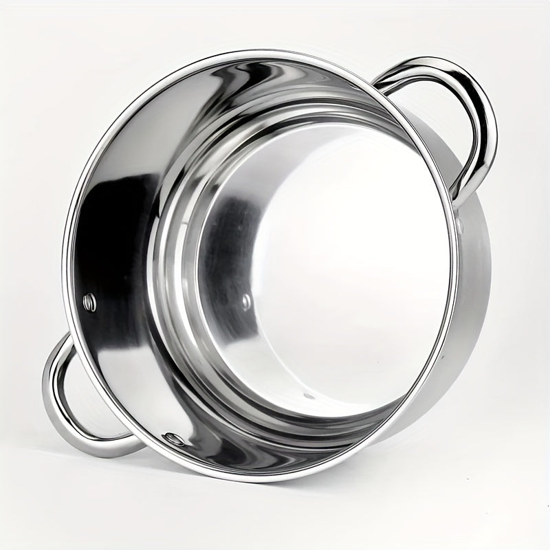 Stainless Steel Cookware Set 10 Pieces with Glass Lids for Home and Camping