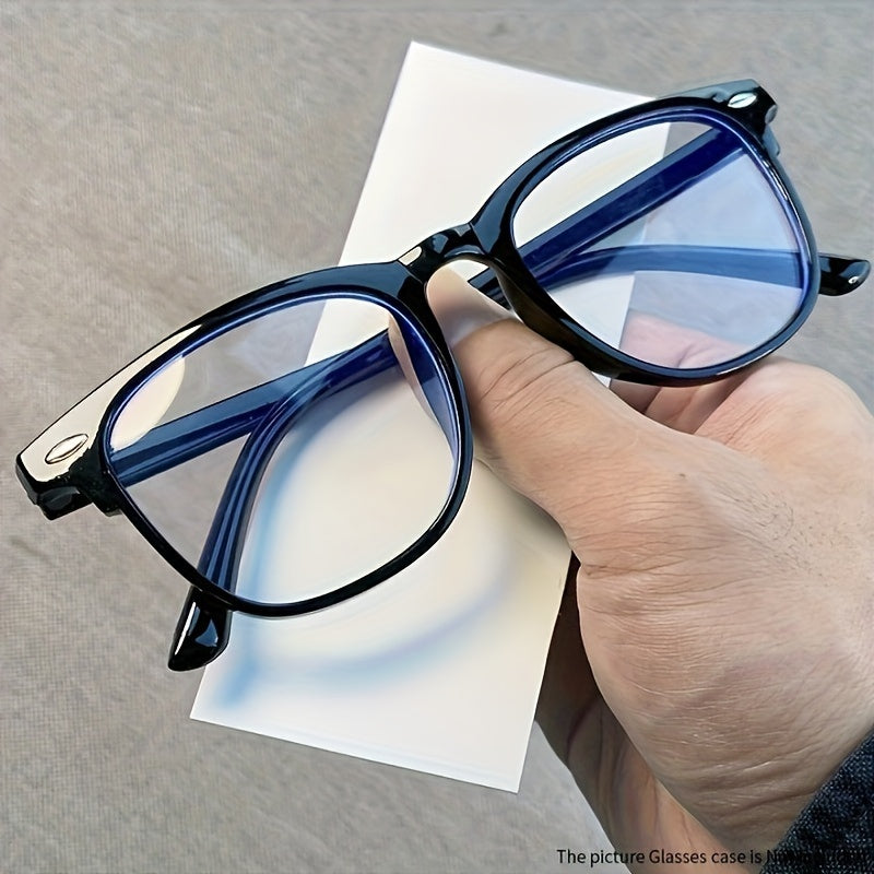 Hamma uchun kompyuter va ekran ko'z charchoqlarini kamaytirish uchun shaffof linzalarga ega zamonaviy ko'zoynaklar.